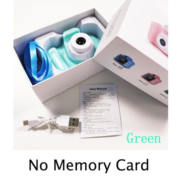 Mini-Digital Camera for Kids - Green No Card