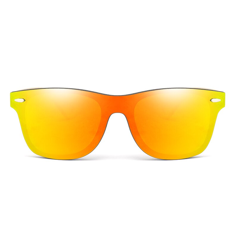 Bamboo Wood HD Polarized Sunglasses - Orange