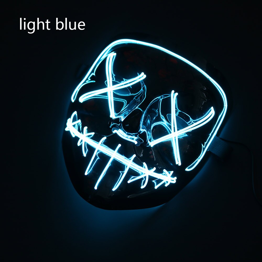 HALLOWEEN LED MASK - Light Blue