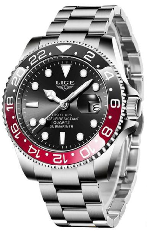 LIGE Luxury Diver Watch