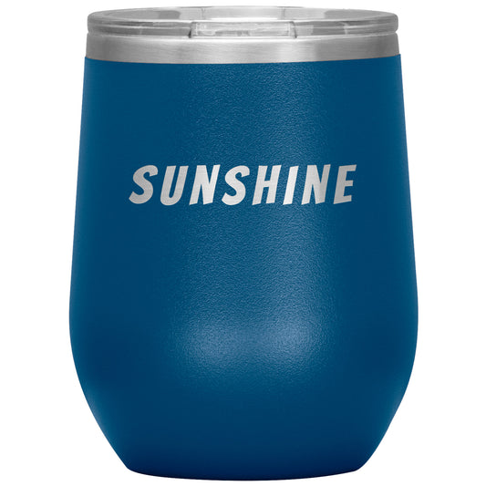 '12 oz WIne Insulated Tumbler (Customizable) - Blue