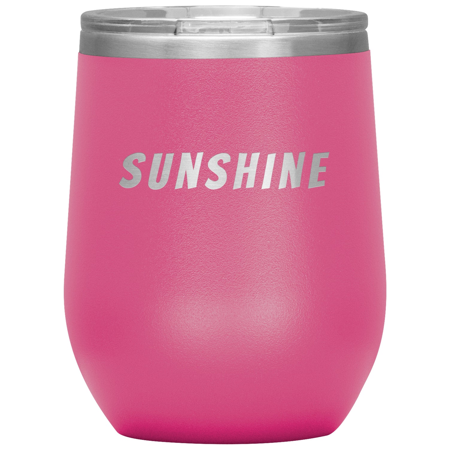 '12 oz WIne Insulated Tumbler (Customizable) - Pink
