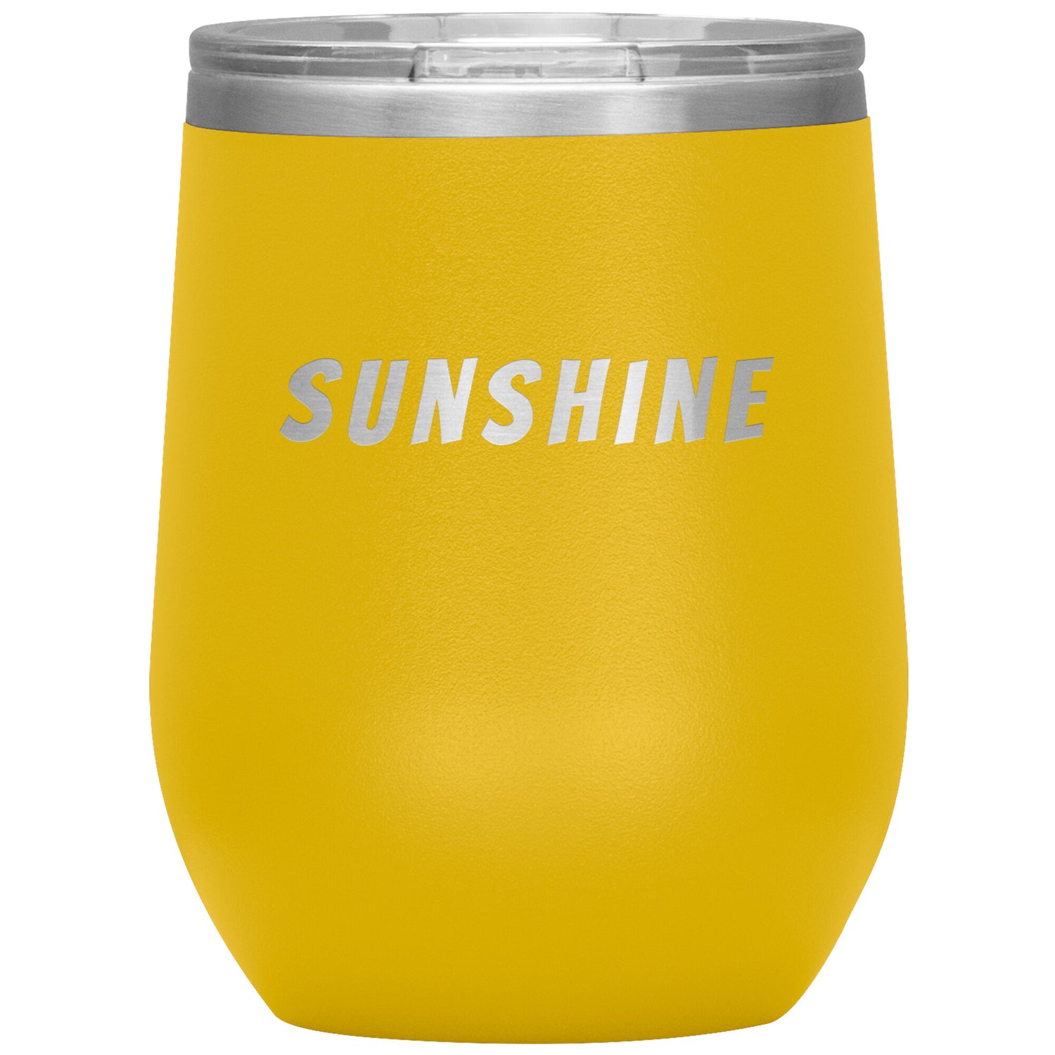 '12 oz WIne Insulated Tumbler (Customizable) - Yellow