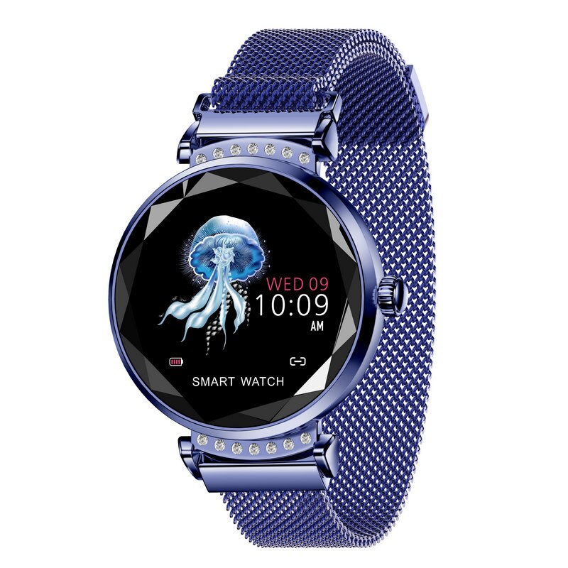 Waterproof Heart Rate Monitoring  Bluetooth Women’s Watch - Blue