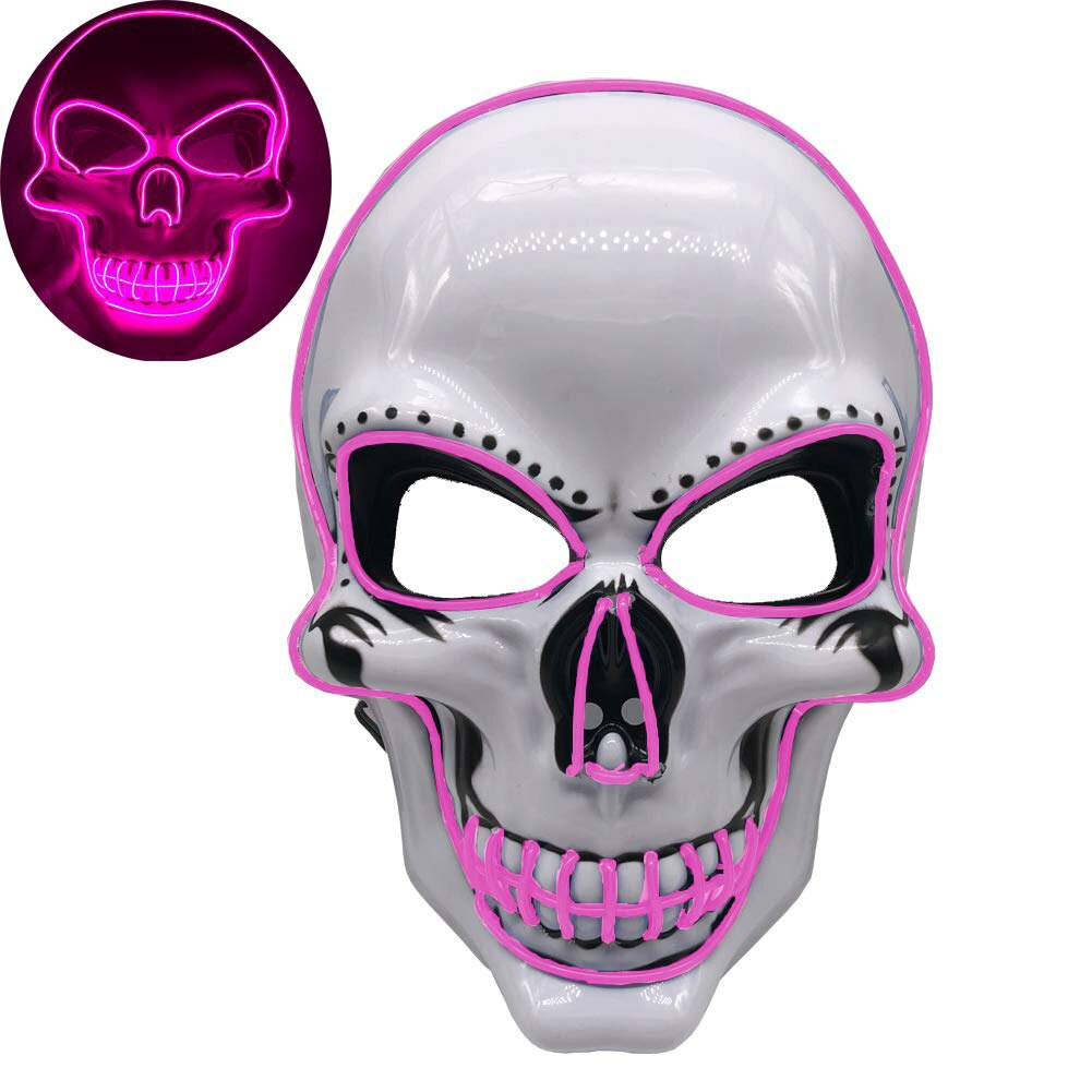 Skeleton Halloween Mask - Pink