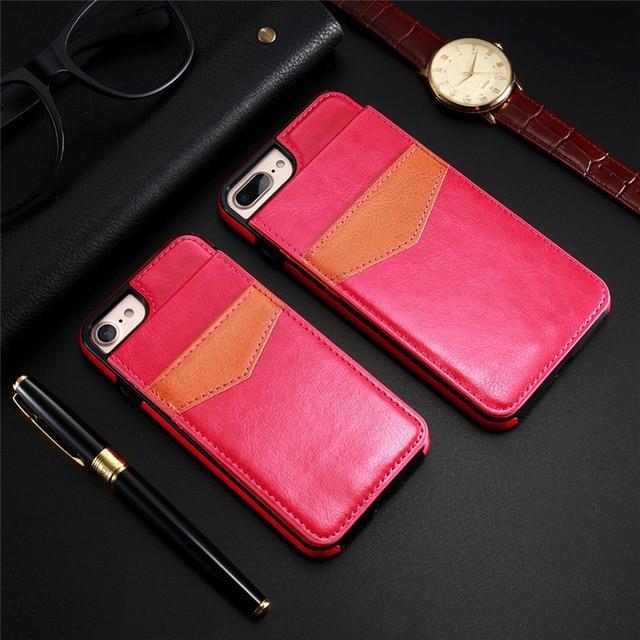 Vertical Flip Wallet Case For iPhone