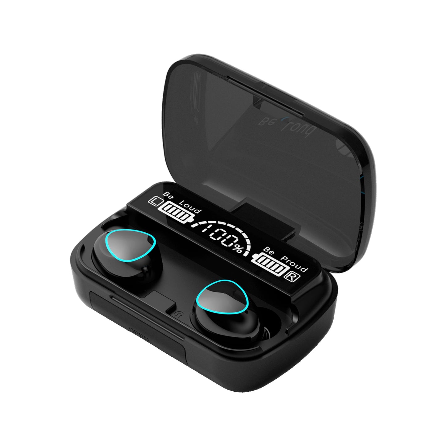 Wireless Bluetooth 5.1 Earphones and Charging Box - Luxury Black