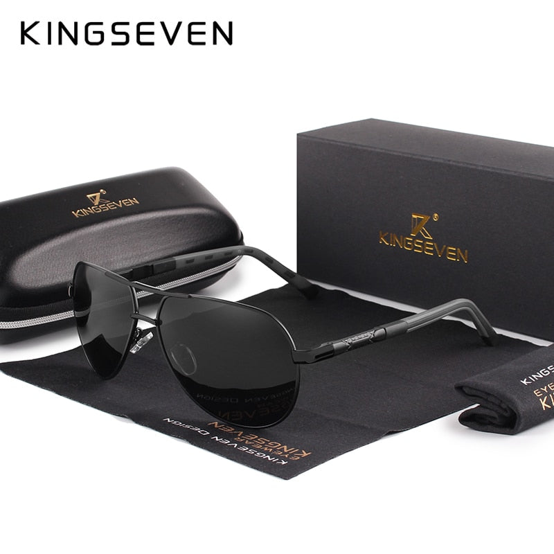 Men Vintage Aluminum Polarized Sunglasses