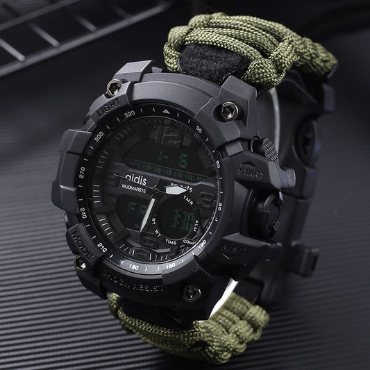 LED Military Watch with compass 30M Waterproof