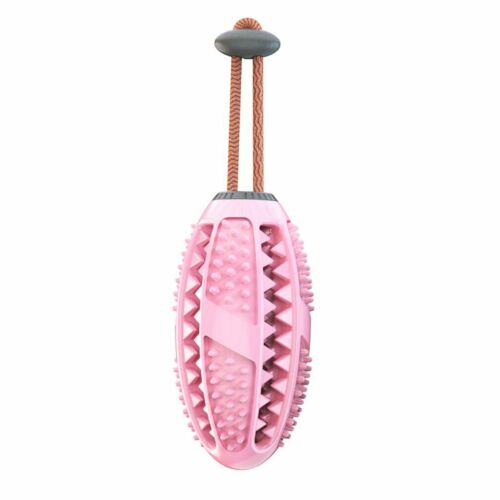 Multifunction Squeaking Pull Toy with Suction Cup - Pink Oval-M