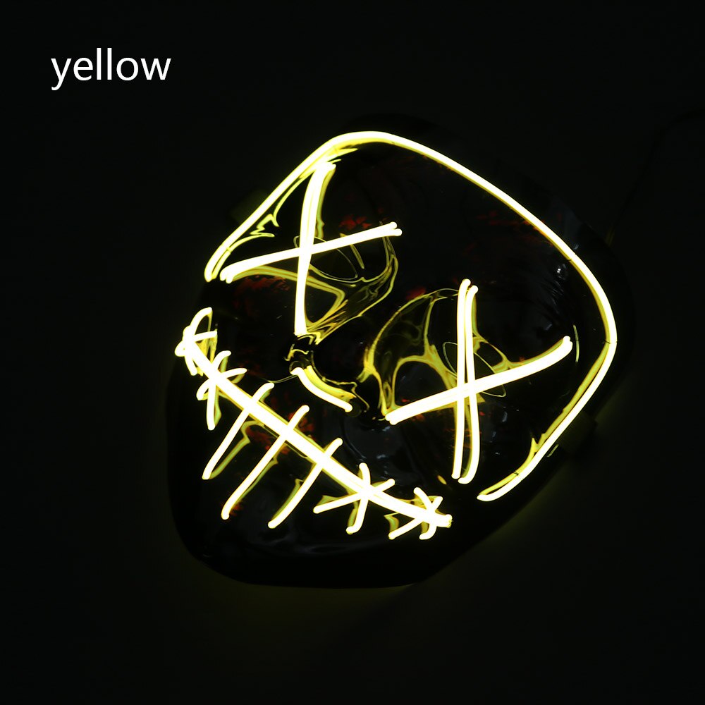 HALLOWEEN LED MASK - Yellow