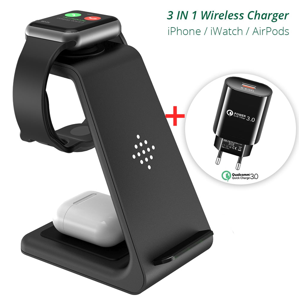 Qi 3 in 1 Wireless Charging Station