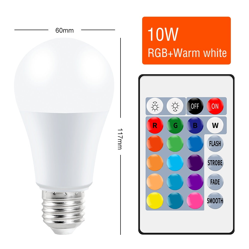 Smart Control Light Bulb - RGB-Warm-10W / Two Years Warranty