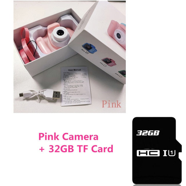 Mini-Digital Camera for Kids - 32GB Pink Camera