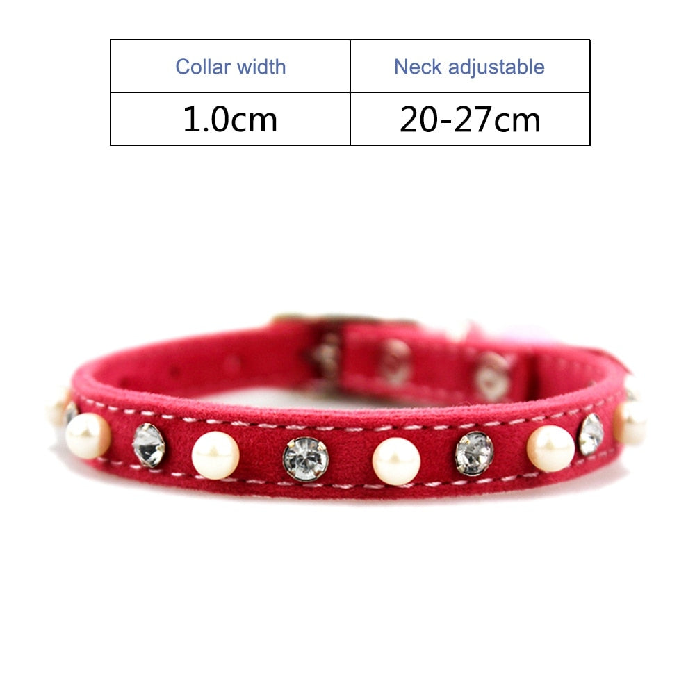 Cat Collar With Bell - pink-jw0002 / As pictures