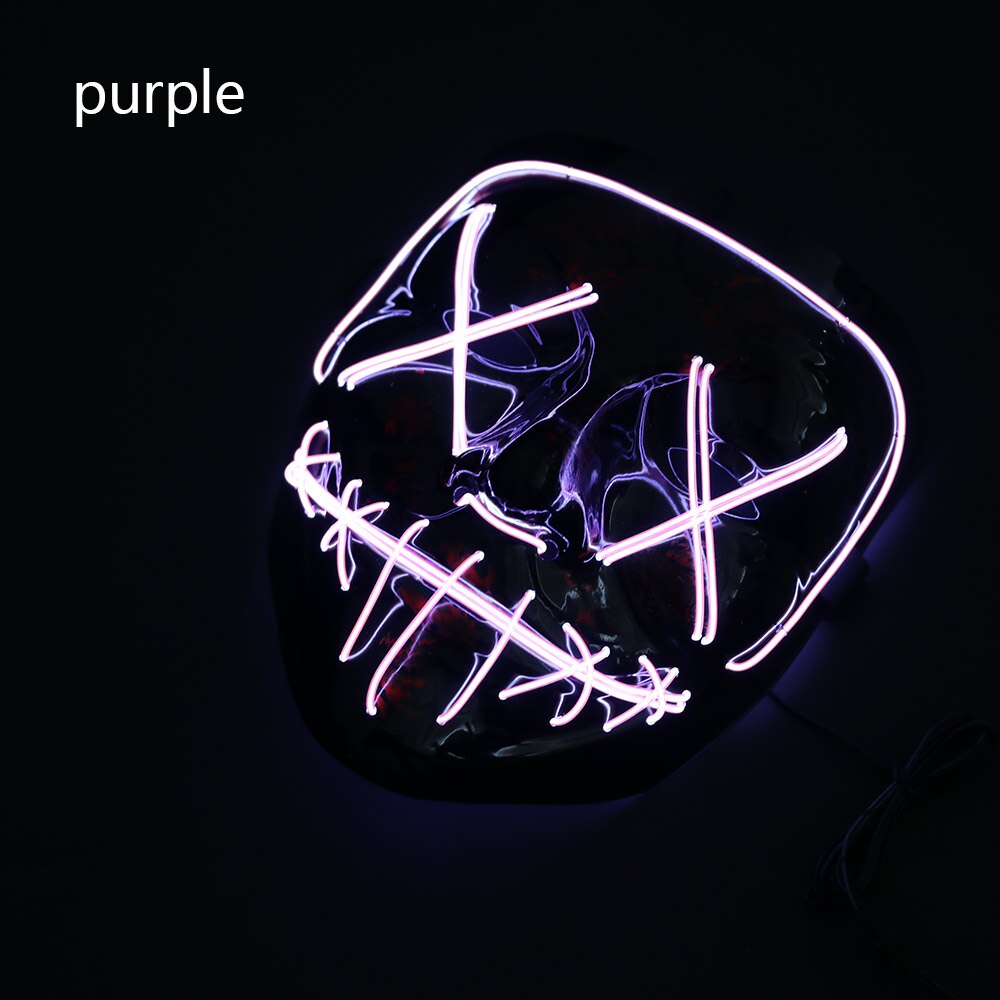 HALLOWEEN LED MASK - Purple