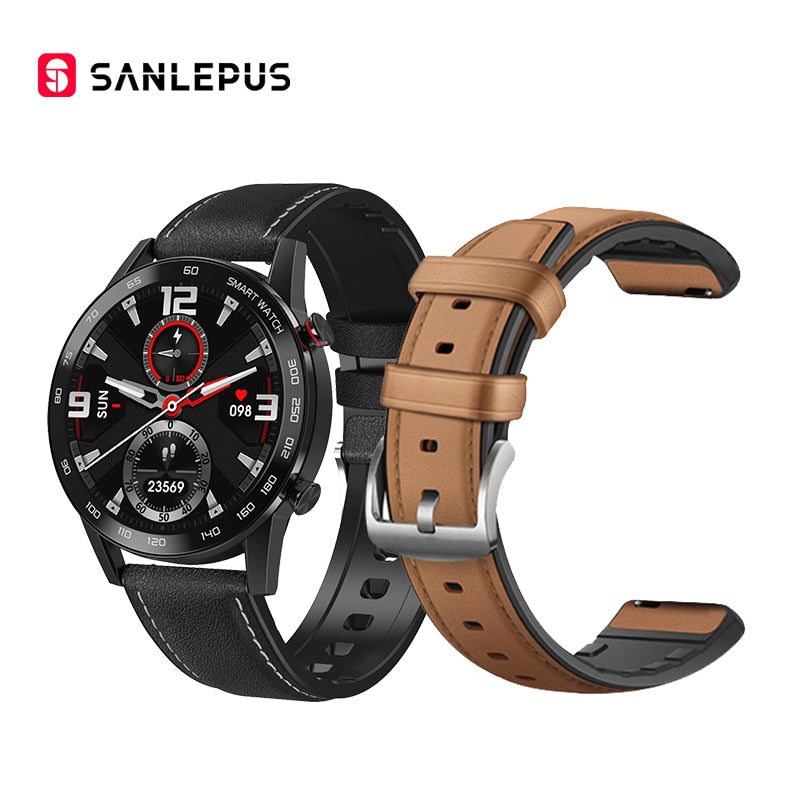 Men's Smart Watch - With Leather Strap 15