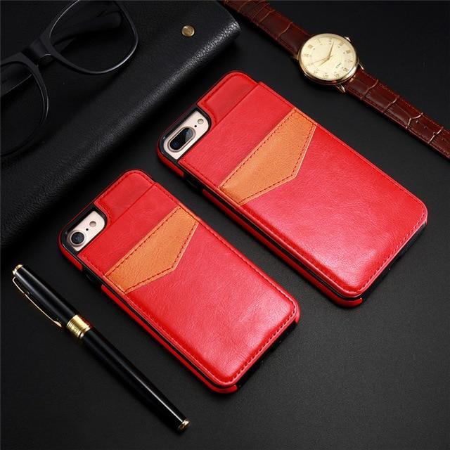 Vertical Flip Wallet Case For iPhone