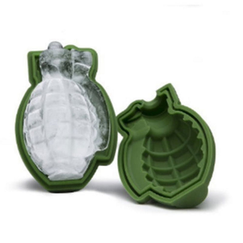 New 3D Grenade Shape Ice Cube Mold