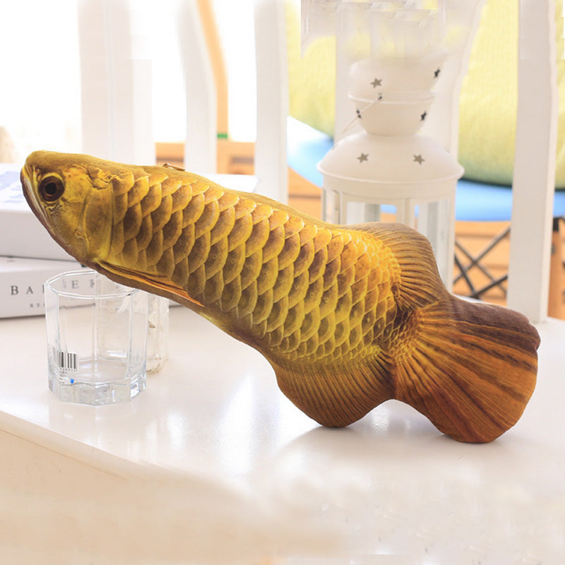 1PC 3D Fish “Cat “ Toy - Arowana / 40cm