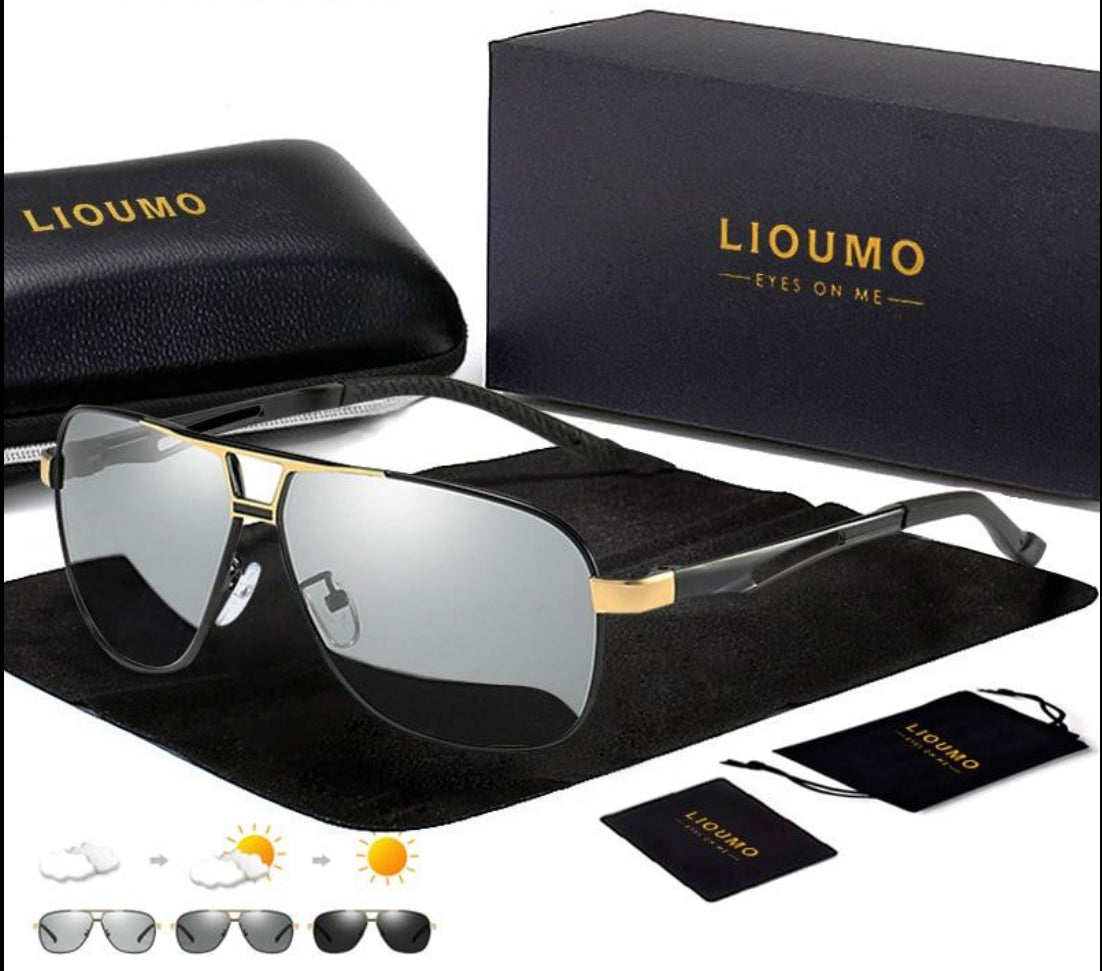 LIOUMO Aviation Polarized Men's Sunglasses