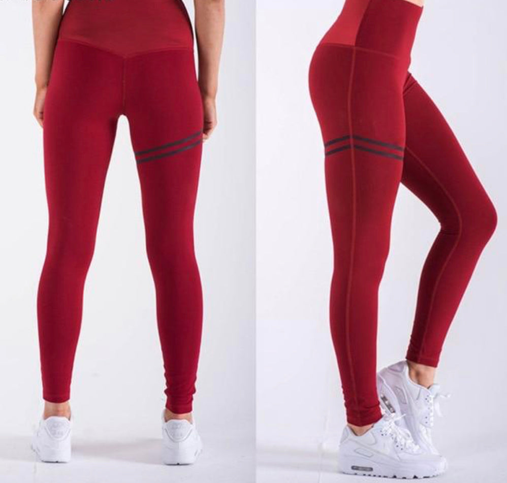 Fitness Leggings - Red