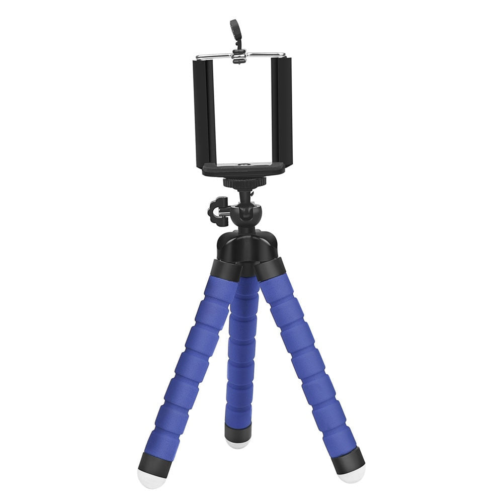 Mini Flexible Octopus Tripod for Camera Phone - Blue Suit