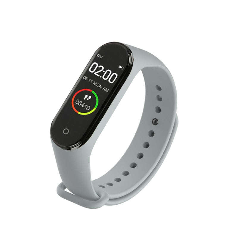 M4 Smart Digital HEART RATE Watch Monitor - Gray