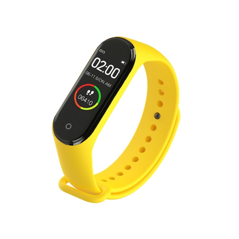 M4 Smart Digital HEART RATE Watch Monitor - Yellow