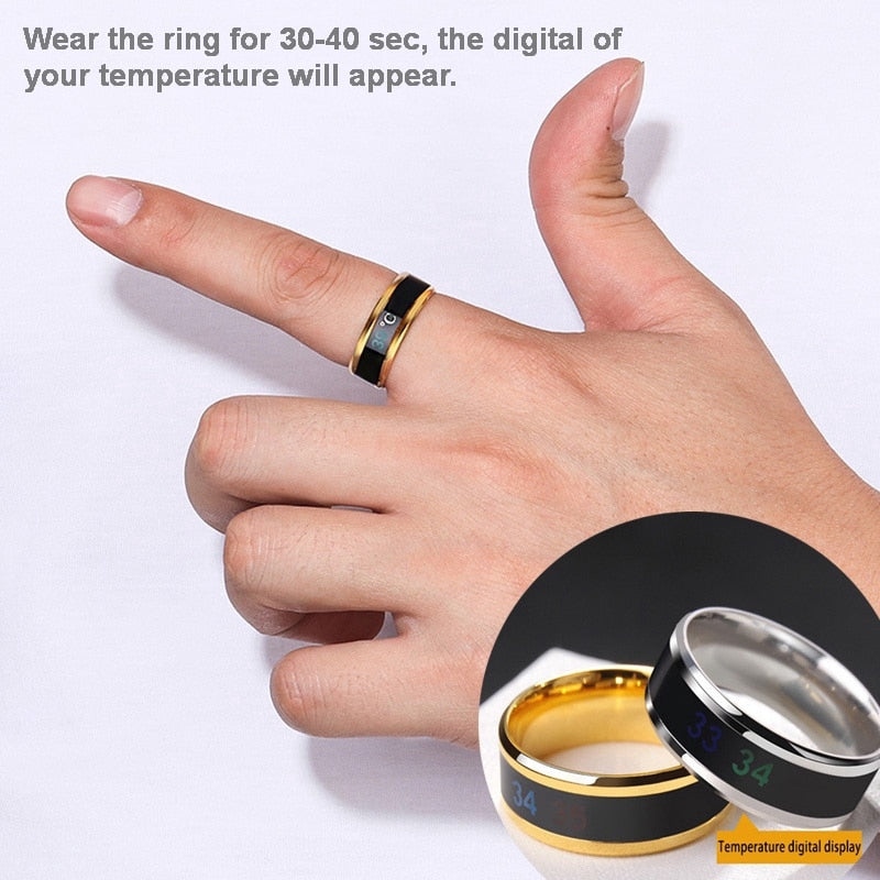 Smart Sensor Body Temperature Ring