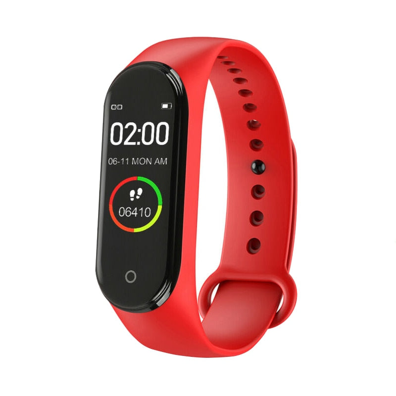 M4 Smart Digital HEART RATE Watch Monitor - Red