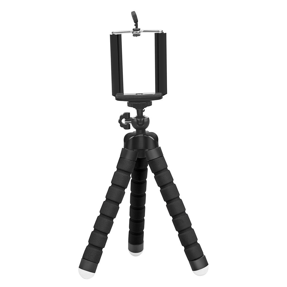 Mini Flexible Octopus Tripod for Camera Phone - Black suit