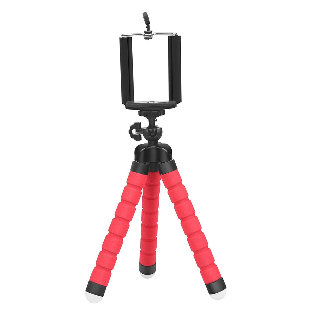 Mini Flexible Octopus Tripod for Camera Phone - Red suit