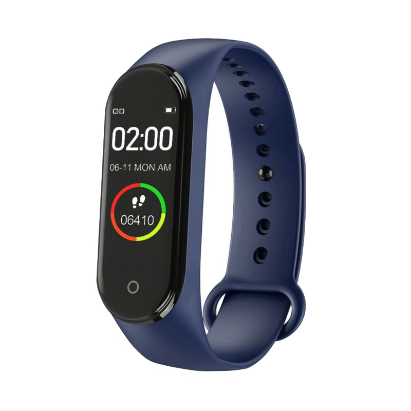 M4 Smart Digital HEART RATE Watch Monitor - Blue