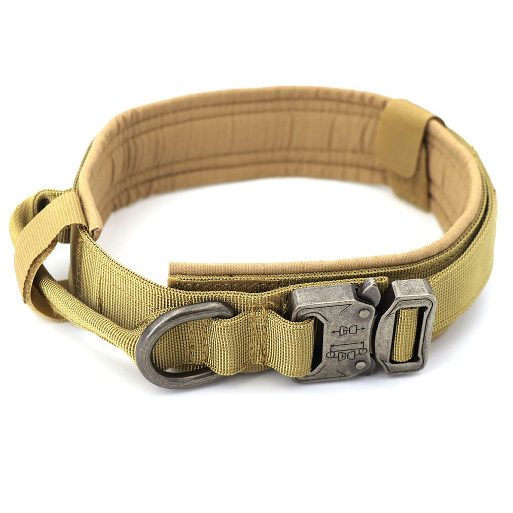 Tactical Dog Collar - Brown Collar / M (34-42cm)