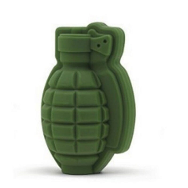 New 3D Grenade Shape Ice Cube Mold