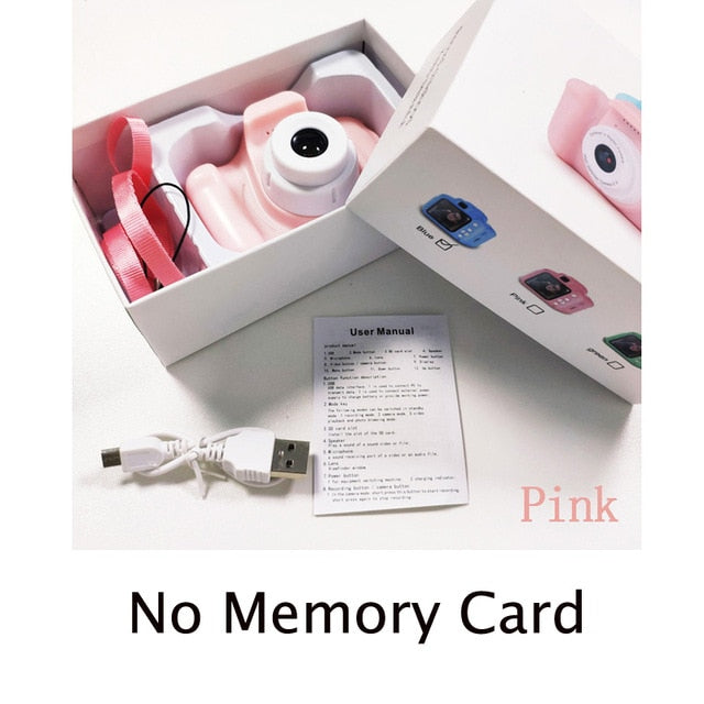 Mini-Digital Camera for Kids - Pink No Card