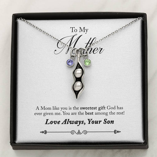 Necklace and Gift Card Set (Son to Mother)