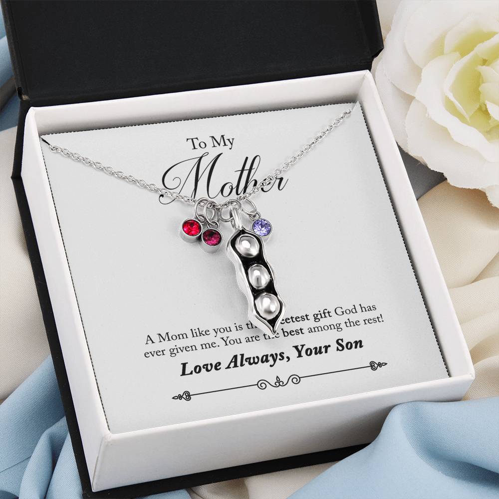 Necklace and Gift Card Set (Son to Mother)