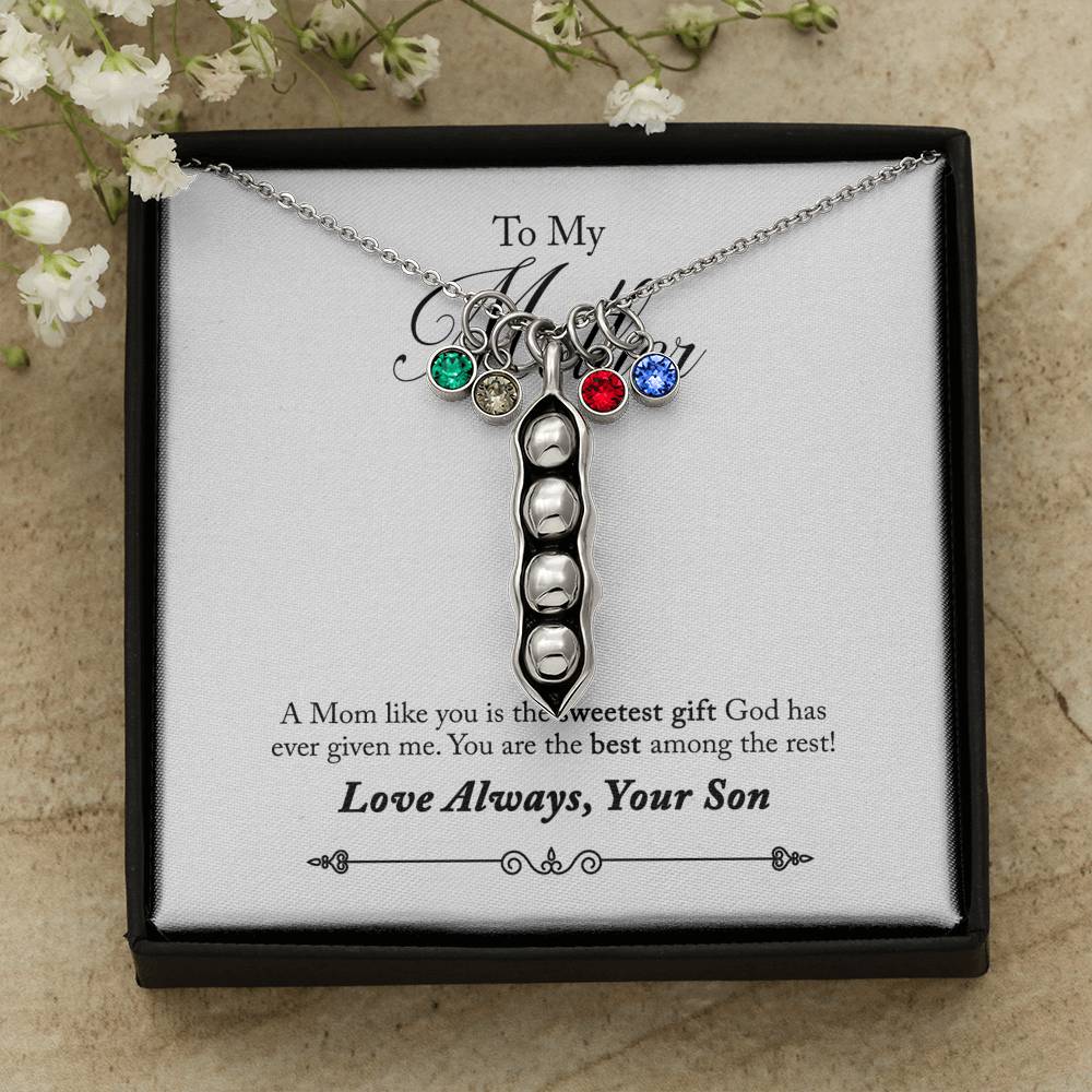 Necklace and Gift Card Set (Son to Mother)