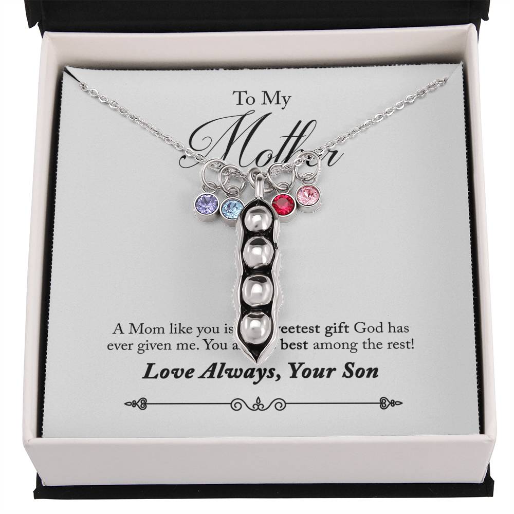 Necklace and Gift Card Set (Son to Mother)