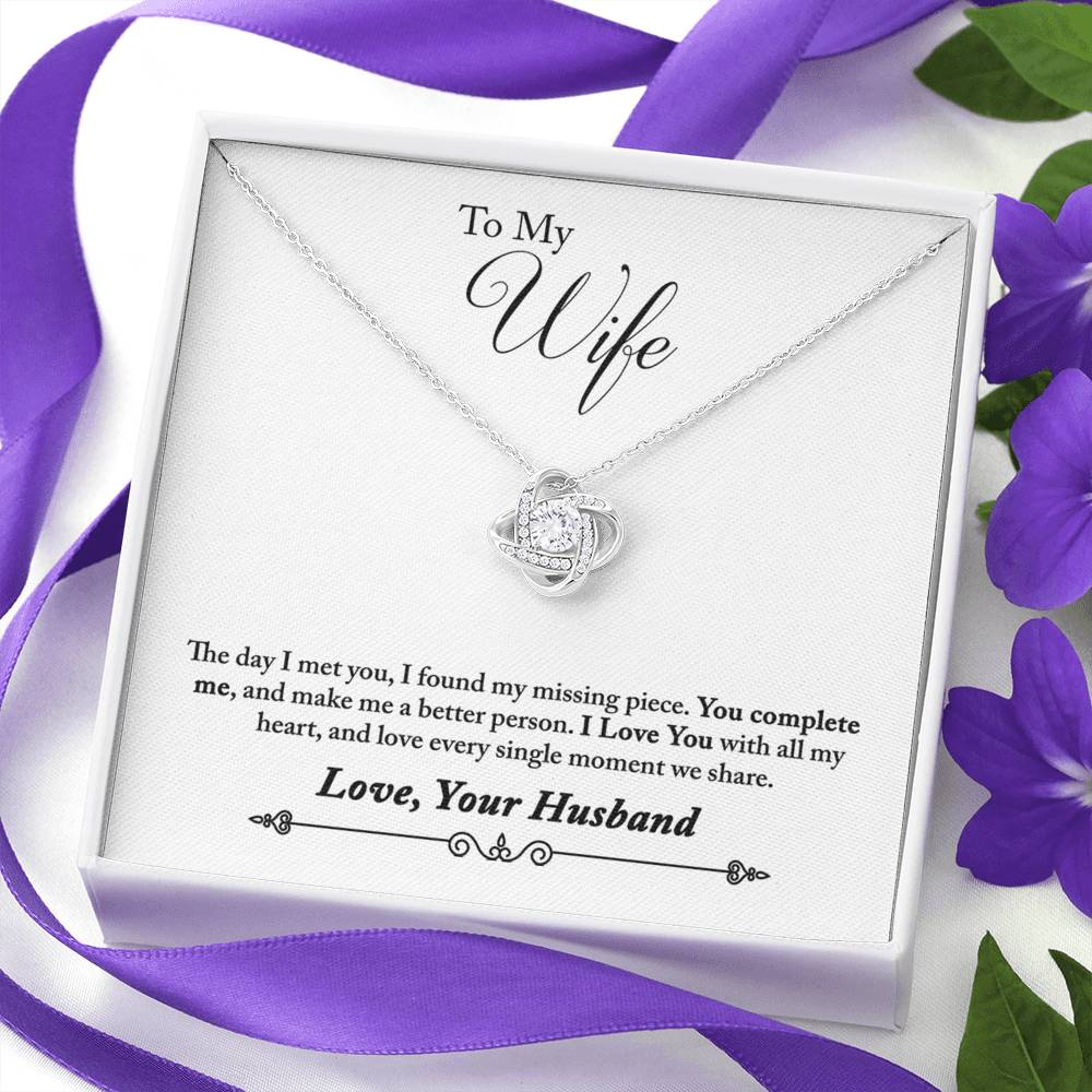 Necklace and Gift Card (To My Wife)