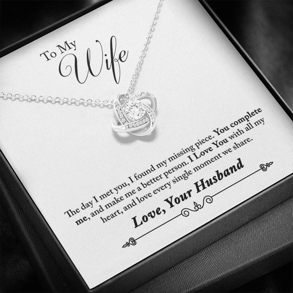 Necklace and Gift Card (To My Wife)