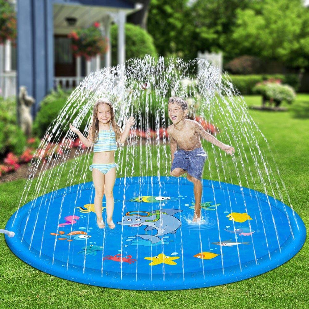 Outdoor Inflatable Lawn Beach Kids Sprinkler Play Pad