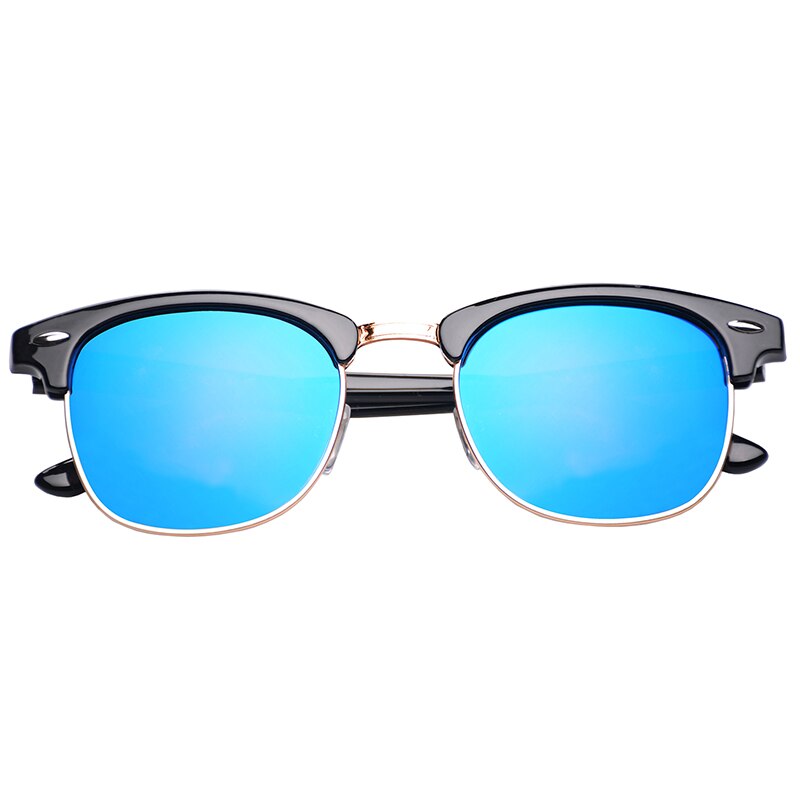 Men's Polarized Semi-Rimless Unisex Sunglasses - Blue