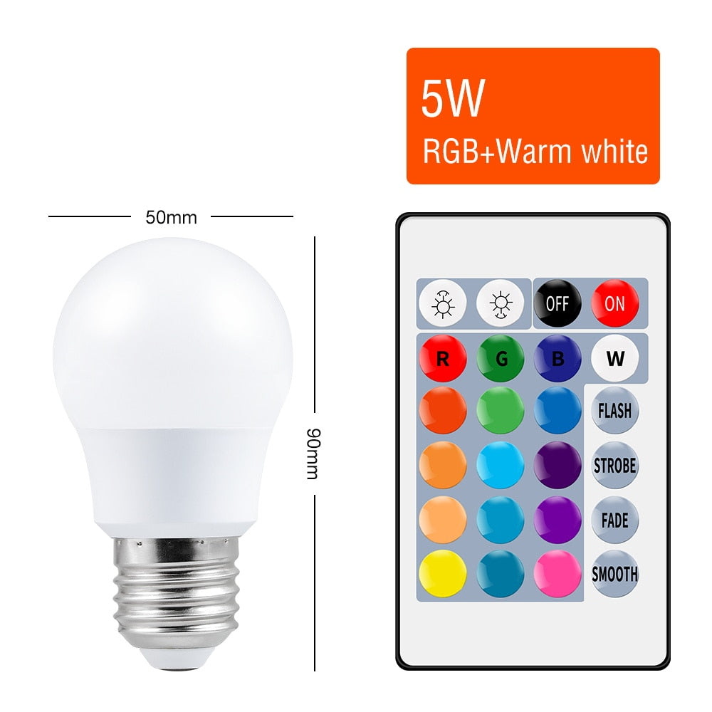 Smart Control Light Bulb - RGB-Warm-5W / Two Years Warranty