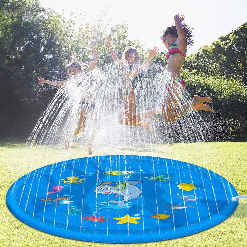 Outdoor Inflatable Lawn Beach Kids Sprinkler Play Pad