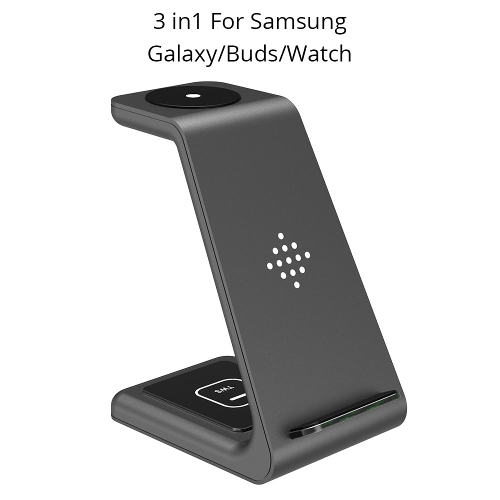 Qi 3 in 1 Wireless Charging Station - For Samsung