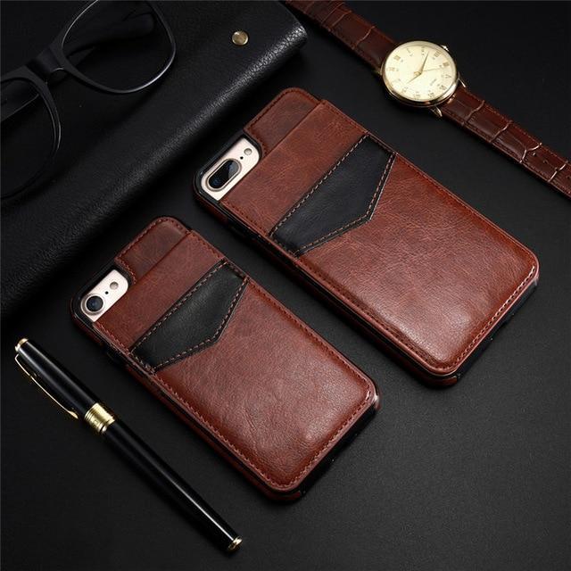 Vertical Flip Wallet Case For iPhone