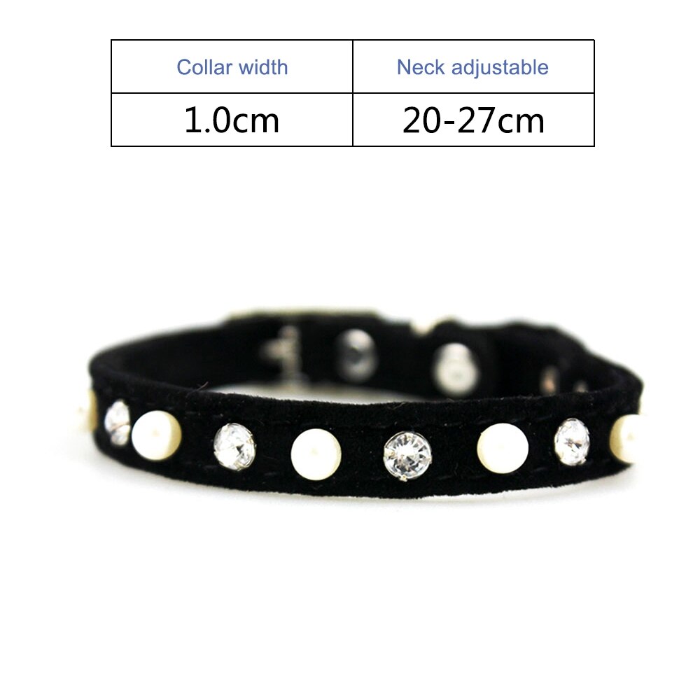 Cat Collar With Bell - black-jw0002 / As pictures